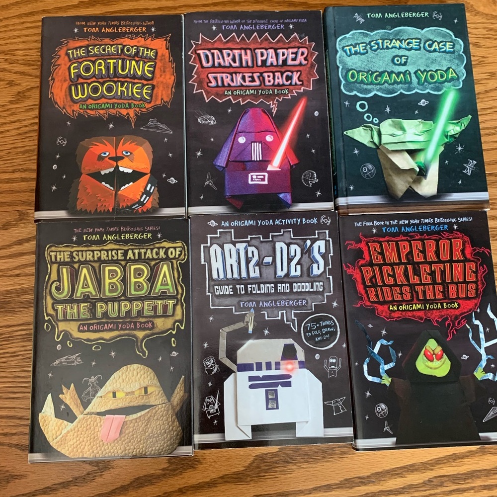 Star Wars Books All 6 for $25
Origami Yoda Books Reading level grades 4-7